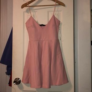 Pink skater dress